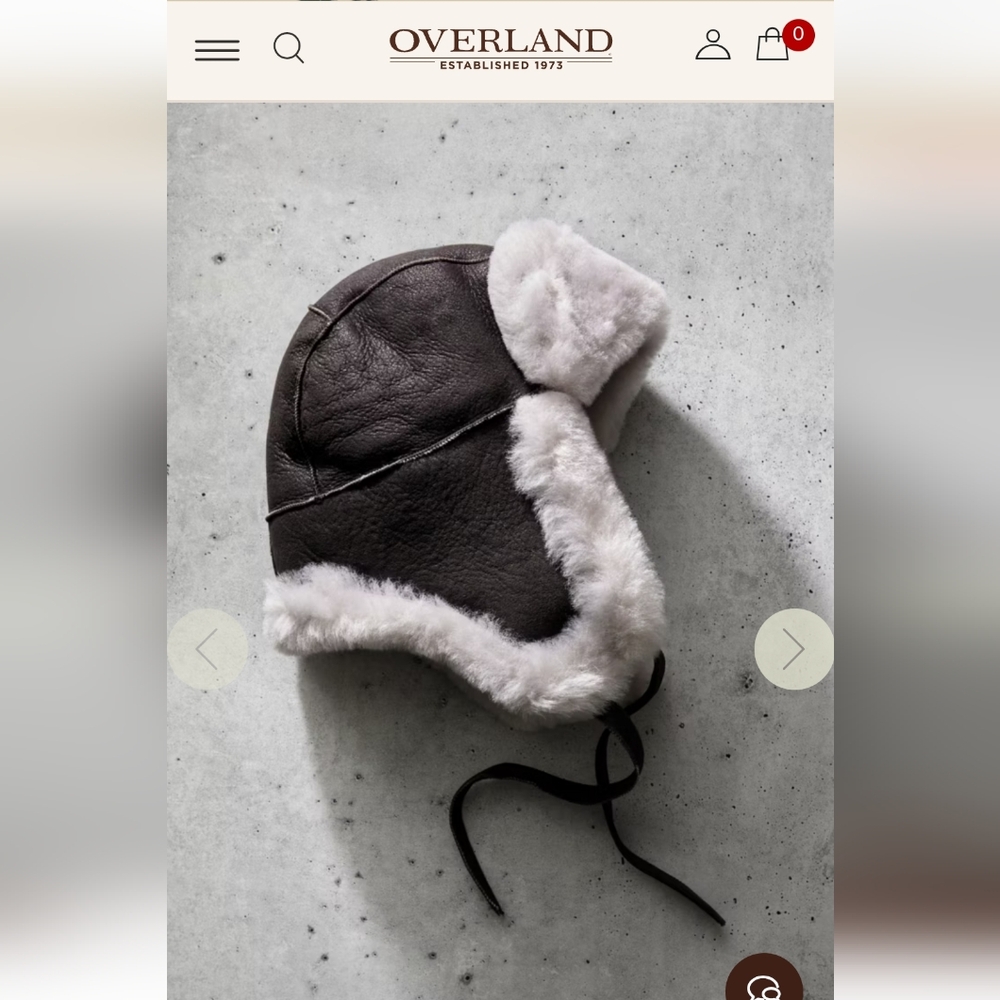Overland B-3 Sheepskin Aviator Hat